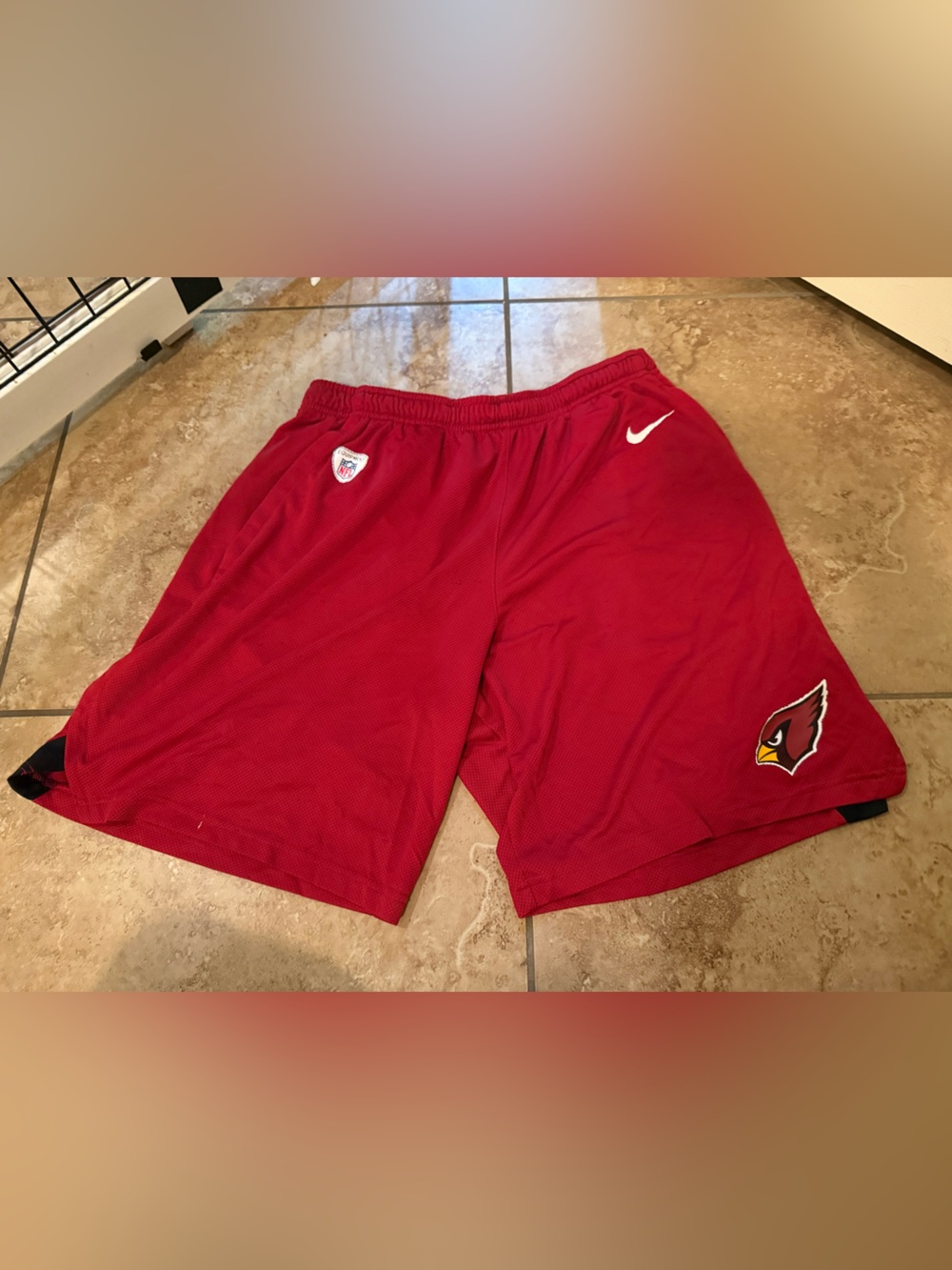 Nike Men’s Red Athletic Shorts with Cardinals Logo